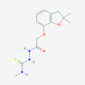 1-(2-(2,2-dimethyl(3-oxaindan-4-yloxy))acetyl)-4-methylthiosemicarbazide图片