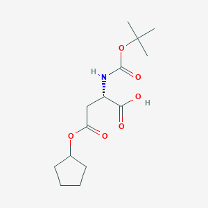Boc-L-aspartic acid b-cyclopentyl ester图片