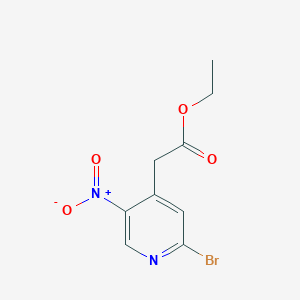 2-(2-溴-5-硝基-4-吡啶基)乙酸乙酯图片