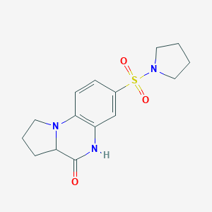 7-(1-Pyrrolidinylsulfonyl)-1,2,3,3a-tetrahydropyrrolo[1,2-a]quinoxalin-4(5H)-one图片
