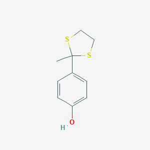 4-(2-Methyl-1,3-dithiolan-2-yl)benzenol图片