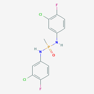 N,N'-Di(3-chloro-4-fluorophenyl)methylphosphonic Diamide图片
