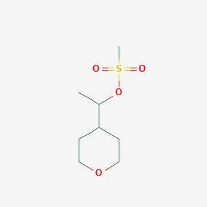 (S)-1-(tetrahydro-2H-pyran-4-yl)ethyl methanesulfonate图片
