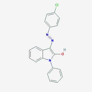 1-phenyl-1H-indole-2,3-dione 3-[N-(4-chlorophenyl)hydrazone]图片