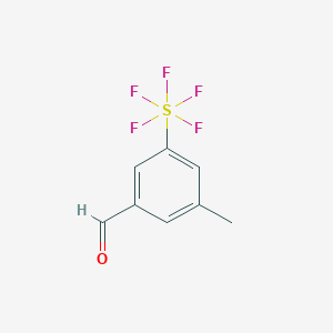 3-Methyl-5-(pentafluorosulfur)benzaldehyde图片