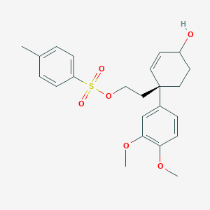 (1R)-1-(3,4-Dimethoxyphenyl)-4-hydroxy-2-cyclohexene-1-ethanol 1-(4-Methylbenzenesulfonate)图片