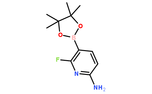 2-氨基-6-氟吡啶-5-硼酸频那醇酯图片