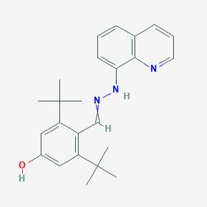 2,6-Di(tert-butyl)-4-hydroxybenzenecarbaldehyde N-(8-quinolinyl)hydrazone图片