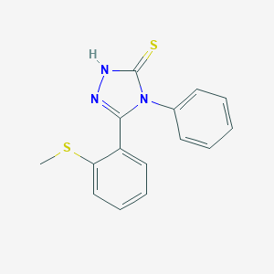 5-[2-(Methylsulfanyl)phenyl]-4-phenyl-4H-1,2,4-triazol-3-ylhydrosulfide图片