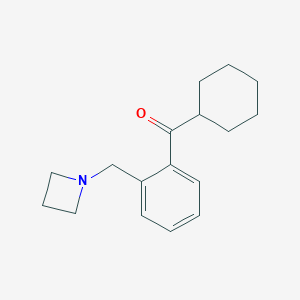 2-(Azetidinomethyl)phenyl cyclohexyl ketone图片