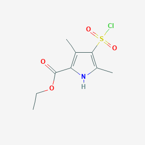 Ethyl 4-(chlorosulphonyl)-3,5-dimethyl-1H-pyrrole-2-carboxylate图片