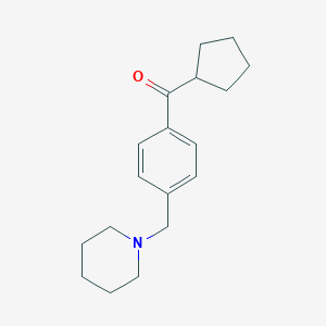Cyclopentyl 4-(piperidinomethyl)phenyl ketone图片