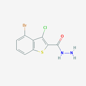 4-bromo-3-chloro-1-benzothiophene-2-carbohydrazide图片