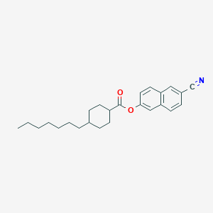 trans-6-Cyano-2-naphthyl 4-heptylcyclohexanecarboxylate图片