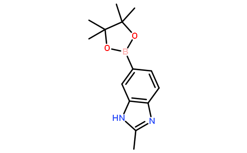 2-甲基-6-(4,4,5,5-四甲基-1,3,2-二氧杂环己硼烷-2-基)-1H-苯并[D]咪唑图片