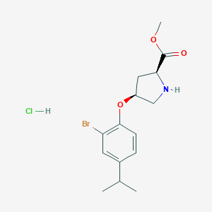 Methyl(2S,4S)-4-(2-bromo-4-isopropylphenoxy)-2-pyrrolidinecarboxylate hydrochloride图片