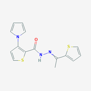 3-(1H-Pyrrol-1-yl)-N'-[(E)-1-(2-thienyl)ethylidene]-2-thiophenecarbohydrazide图片