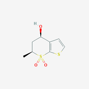 (4R,6S)-5,6-Dihydro-4-hydroxy-6-methylthieno[2,3-b]thiopyran-7,7-dioxide图片