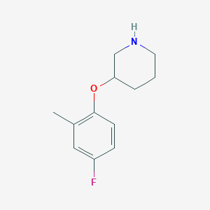 3-(4-Fluoro-2-methylphenoxy)piperidine图片