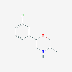2-(3-Chlorophenyl)-5-methylmorpholine图片
