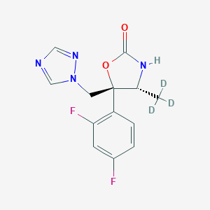(4R,5R)-5-(2,4-Difluorophenyl)-4-methyl-5-(1H-1,2,4-triazol-1-ylmethyl)-2-oxazolidinone-d3图片