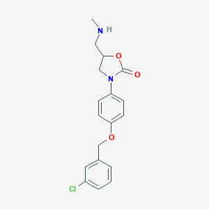 2-Oxazolidinone,3-(4-((3-chlorophenyl)methoxy)phenyl)-5-((methylamino)methyl)-图片