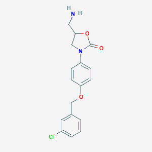 2-Oxazolidinone,5-(aminomethyl)-3-(4-((3-chlorophenyl)methoxy)phenyl)-图片