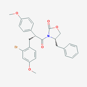 (S)-4-Benzyl-3-[(S)-3-(2-bromo-4-methoxyphenyl)-2-(4-methoxyphenyl)propanoyl]-2-oxazolidinone图片