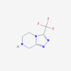 3-(trifluoromethyl)-5H,6H,7H,8H-[1,2,4]triazolo[4,3-a]pyrazine图片