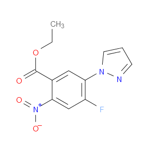 2-硝基-4-氟-5-(1-吡唑基)苯甲酸乙酯图片