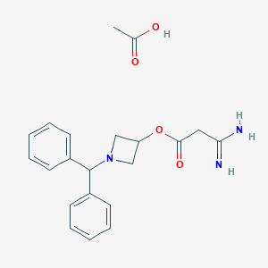 1-二苯甲基-3-氮杂环丁烷基脒基乙酸酯单乙酸盐图片