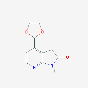 4-(1,3-Dioxolan-2-yl)-7-aza-2-oxindole图片