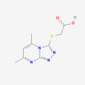 (5,7-Dimethyl-[1,2,4]triazolo[4,3-a]pyrimidin-3-ylsulfanyl)-acetic acid图片