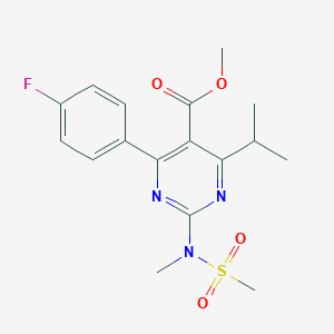Methyl 4-(4-Fluorophenyl)-6-isopropyl-2-[N-methyl-N-(methylsulfonyl)amino]pyrimidine-5-carboxylate图片
