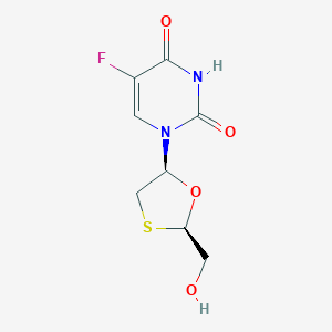 cis 5-Fluoro-1-[2-(hydroxymethyl)-1,3-oxathiolan-5-yl]-2,4(1H,3H)-pyrimidinedione图片