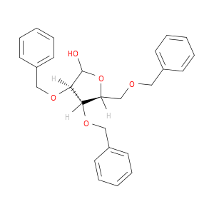 2,3,5-三-O-苄基-β-L-阿拉伯呋喃糖图片