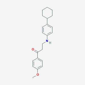 3-(4-Cyclohexylanilino)-1-(4-methoxyphenyl)-1-propanone图片