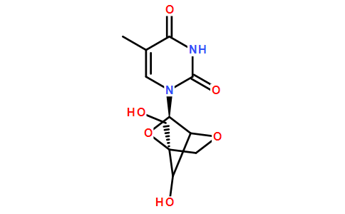 1-(2'-O-4-C-Methylene-beta-D-ribofuranosyl)thymine图片