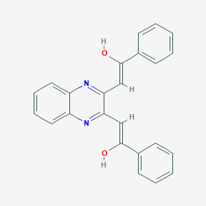 (2Z,2'Z)-2,2'-(1,4-dihydroquinoxaline-2,3-diylidene)bis(1-phenylethanone)图片