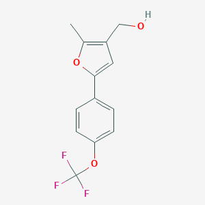 [2-Methyl-5-(4-trifluoromethoxy-phenyl)-furan-3-yl]-methanol图片