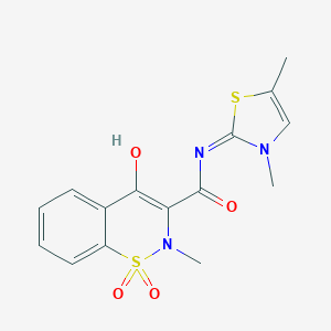 [N(Z)]-N-(3,5-Dimethyl-2(3H)-thiazolylidene)-4-hydroxy-2-methyl-2H-1,2-benzothiazine-3-carboxamide 1,1-Dioxide图片