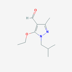 5-ethoxy-3-methyl-1-(2-methylpropyl)-1H-pyrazole-4-carbaldehyde图片