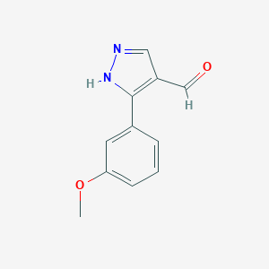 3-(3-Methoxyphenyl)-1H-pyrazole-4-carbaldehyde图片