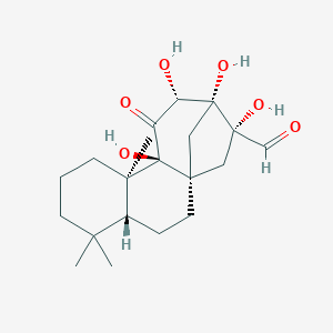 Kauran-17-al,9,12,13,16-tetrahydroxy-11-oxo-,(12-alpha)-图片