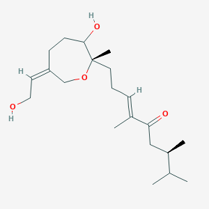 3-Nonen-5-one,9-(3-hydroxy-6-(2-hydroxyethylidene)-2-methyl-2-oxepanyl)-2,3,6-trimethyl-,(2S-(2alpha(E),3beta,6E))-图片