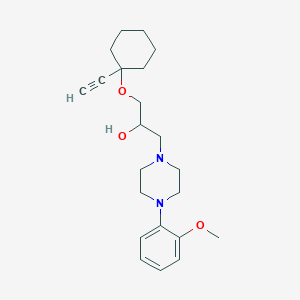 alpha-(((1-Ethynylcyclohexyl)oxy)methyl)-4-(o-methoxyphenyl)-1-piperazineethanol图片
