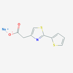 Sodium 2-[2-(Thiophen-2-yl)-1,3-thiazol-4-yl]acetate图片