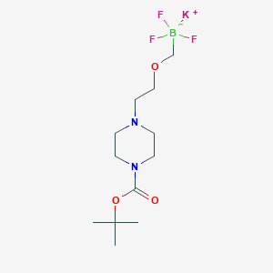钾2-{4-(N-Boc)-哌嗪-1-甲基三氟乙氧基}基硼酸图片