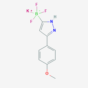 Potassium trifluoro(3-(4-methoxyphenyl)-1H-pyrazol-5-yl)borate图片