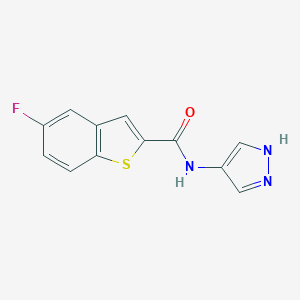 5-Fluoro-N-(1H-pyrazol-4-yl)-1-benzothiophene-2-carboxamide图片